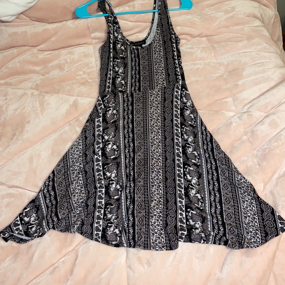 Black design A-Line Dress